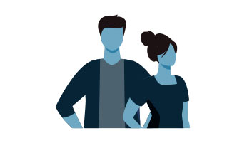 dibujo que representa a dos personas