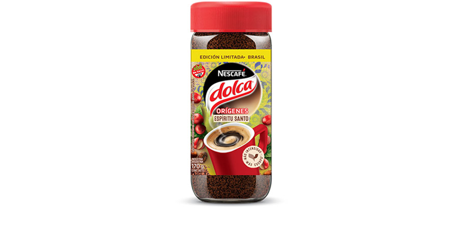 frasco de Nescafé Dolca Espíritu Santo