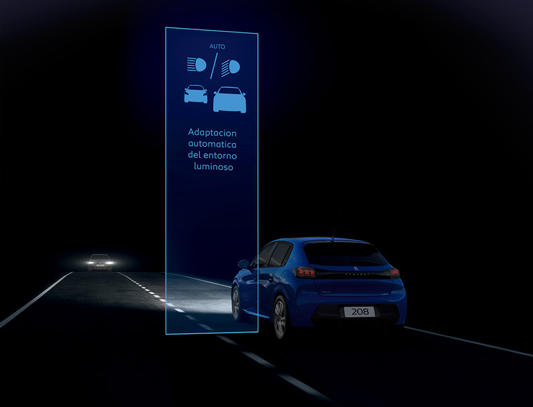 Adaptación automática del entorno luminoso.